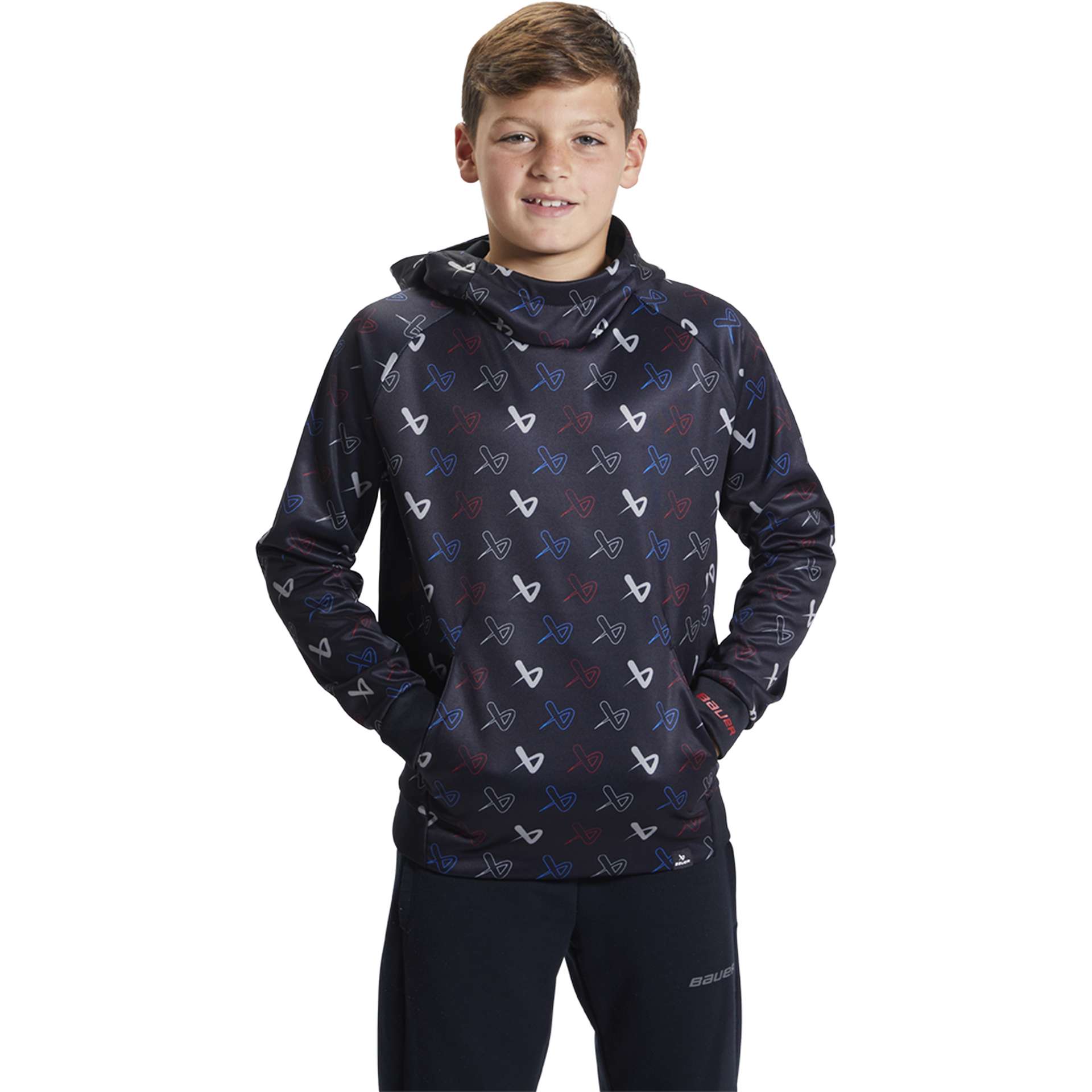 Bauer Icon Repeat Hoodie Jr