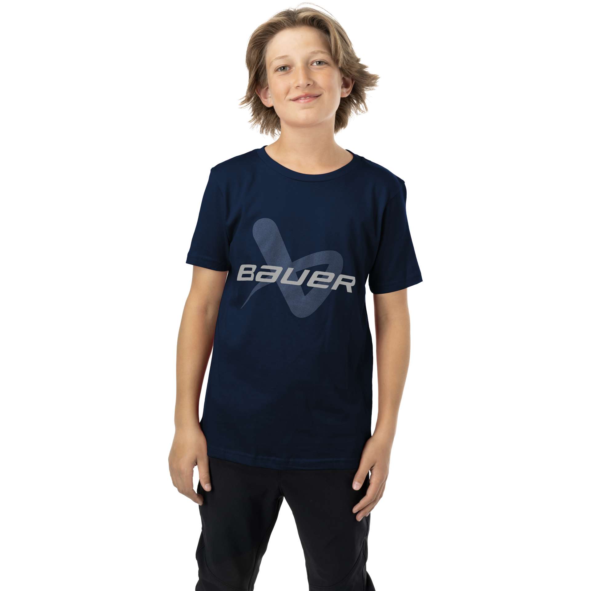 Bauer Core Lockup T-Shirt Jr Navy