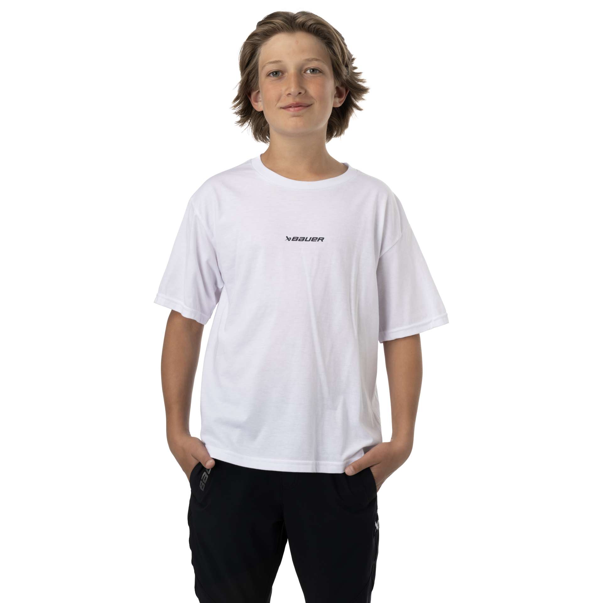 Bauer Core T-Shirt Jr Hvid