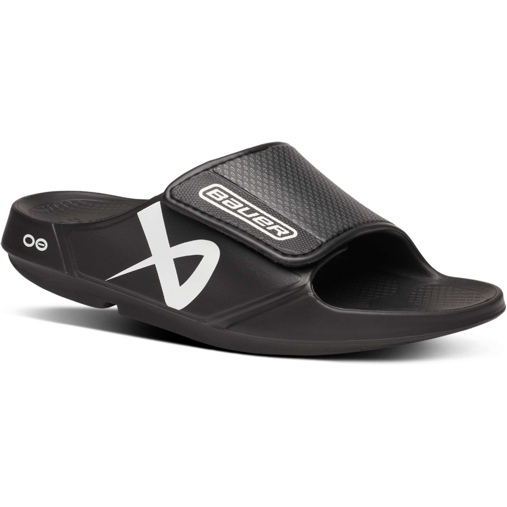 Bauer x Oofos Sport Flex Badesandaler Sort