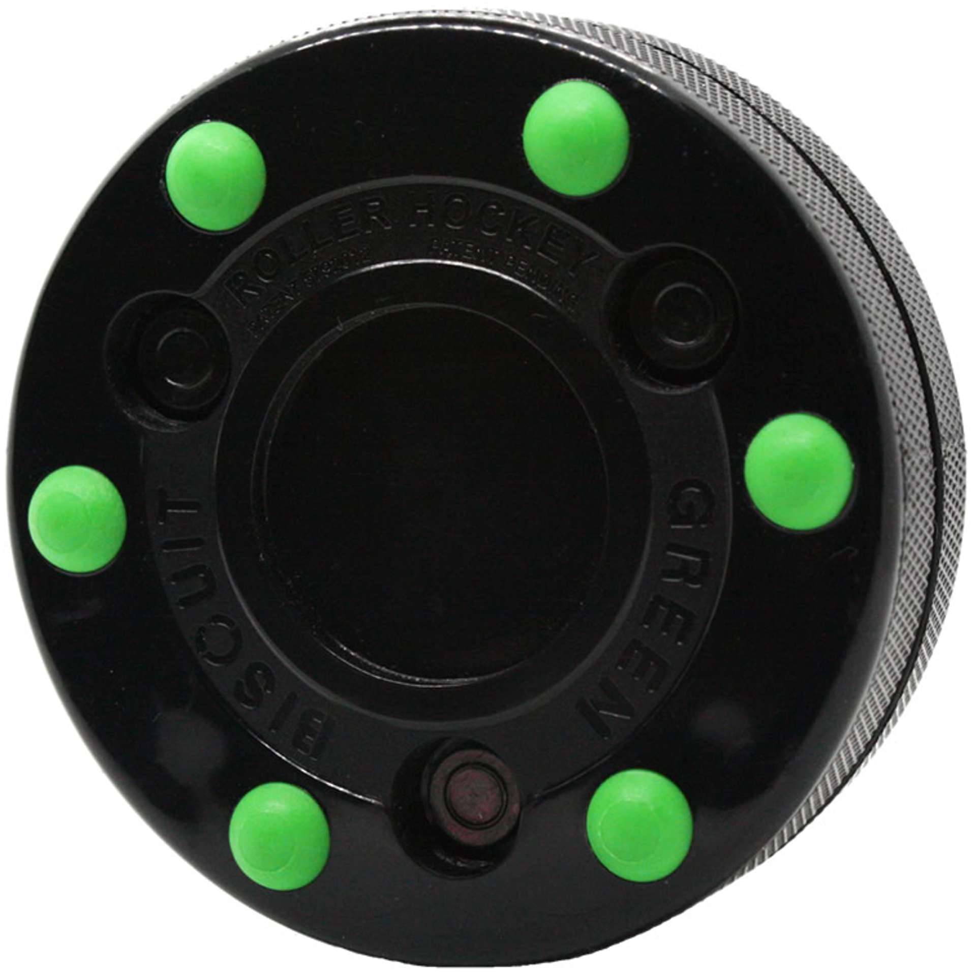 Green Biscuit Rullehockey Puck Sort
